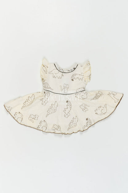The Nesavu Baby Cotton Frocks Baby Girl Cotton Frock for Outings and Comfortable Daily Wear Nesavu Nesavu Baby Girl Cotton Frock For Outings And Daily Wear With Muslin Digital Print Soft Breathable Design