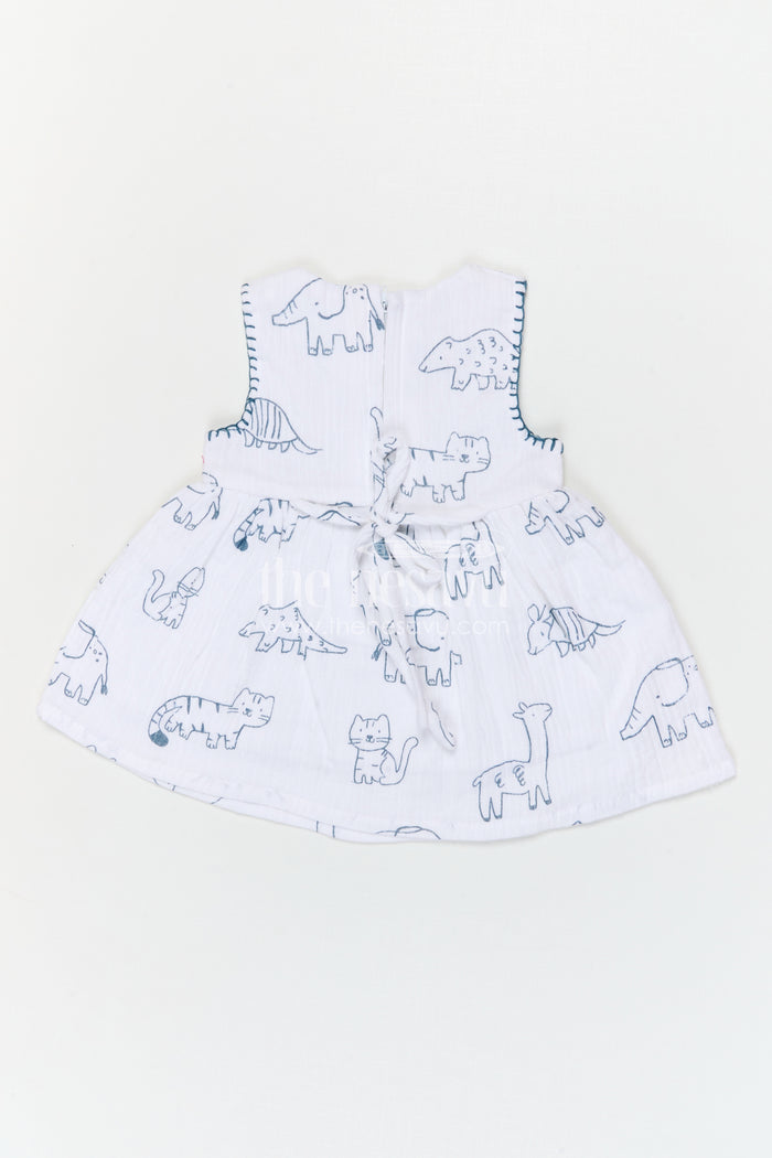 The Nesavu Baby Cotton Frocks Baby Girl Cotton Frock for Summer Outings and Baby Photos Nesavu Nesavu baby girl muslin cotton frock for summer outings and baby photos with digital prints