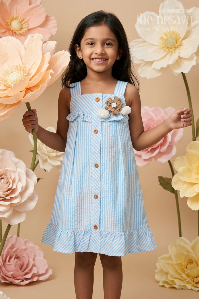 Baby Girl Cotton Frock for Summer Outings and Family Gatherings