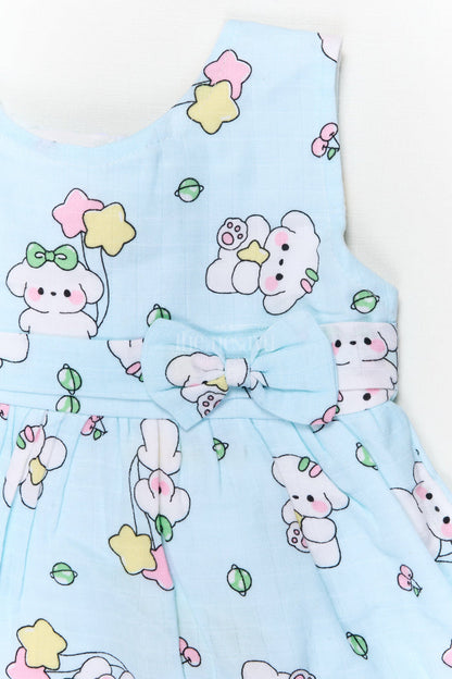 The Nesavu Baby Cotton Frocks Baby Girl Cotton Frock with Cartoon Print for Playtime and Daycare Nesavu Nesavu baby girl cotton frock with cartoon print for playgroup, daycare, and casual wear