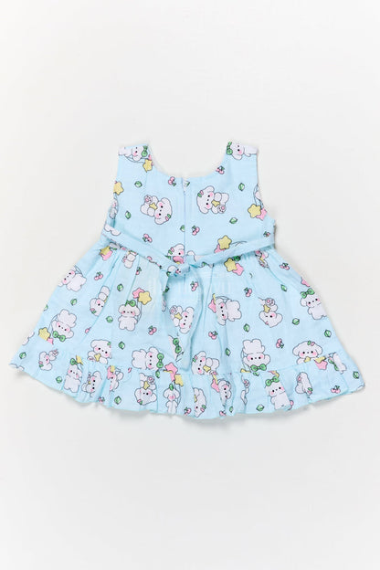 The Nesavu Baby Cotton Frocks Baby Girl Cotton Frock with Cartoon Print for Playtime and Daycare Nesavu Nesavu baby girl cotton frock with cartoon print for playgroup, daycare, and casual wear