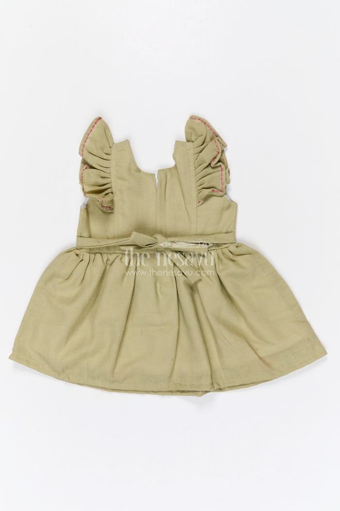 The Nesavu Baby Cotton Frocks Baby Girl Embroidered Cotton Frock for Festive Outings and Celebrations Nesavu Nesavu baby girl cotton embroidered frock for festive outings birthdays and baby celebrations