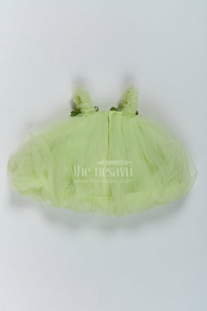 The Nesavu Girls Fancy Party Frock Baby Girl Fairy Frock for First Birthday and Garden Photoshoots Nesavu Nesavu Baby Girl Fairy Net Frock For First Birthday Garden Photoshoots And Milestone Celebrations
