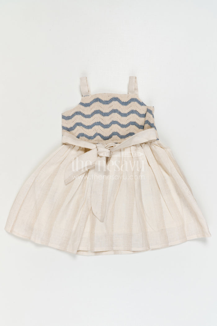 The Nesavu Girls Cotton Frock Baby Girl Frock for Birthday and Festive Photoshoot Nesavu Nesavu Baby Girl Cotton Frock For Birthday And Festive Photoshoots With Embroidered Yoke Design