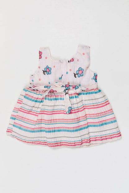 The Nesavu Baby Frocks Baby Girl Frock for Casual Outings and Everyday Wear Dress Nesavu Nesavu baby girl cotton frock for casual outings and everyday wear with floral digital print