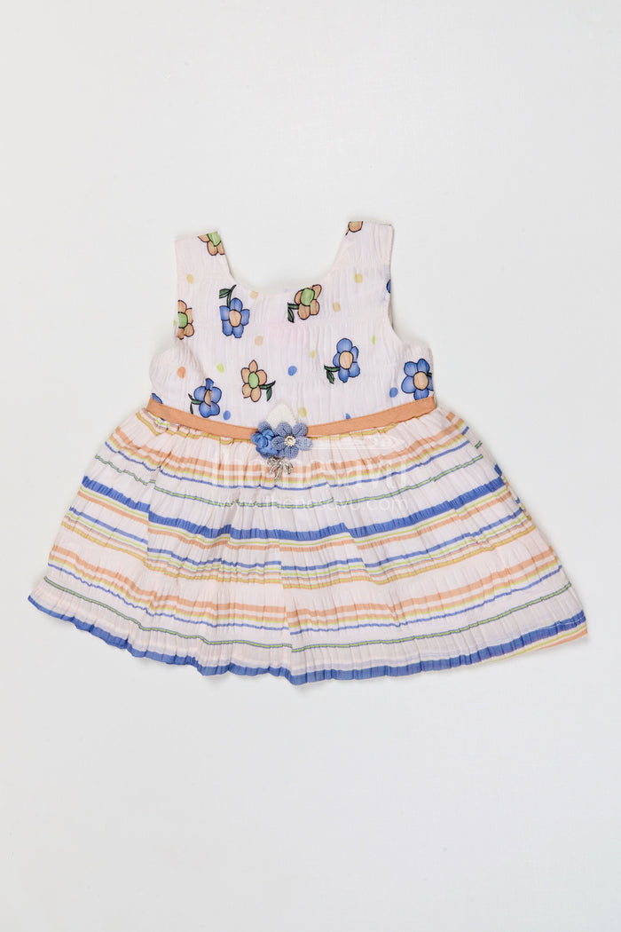 The Nesavu Baby Frocks Baby Girl Frock for Casual Outings and Everyday Wear Nesavu Nesavu baby girl cotton frock for casual outings and everyday wear with digital print