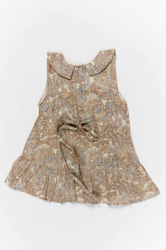The Nesavu Girls Cotton Frock Baby Girl Frock for Family Outings and Casual Celebrations Nesavu Nesavu baby girl frock in rayon silk with digital print for casual celebrations and family outings