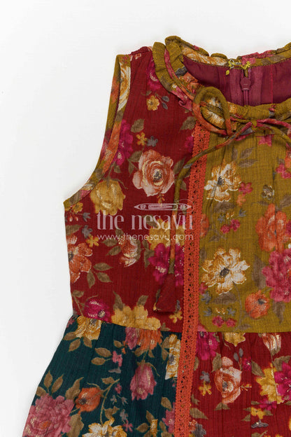 The Nesavu Girls Cotton Frock Baby Girl Frock for Playdates and Everyday Festive Wear Nesavu Nesavu Baby Girl Cotton Frock For Playdates And Everyday Wear With Vibrant Digital Print And Flared Design