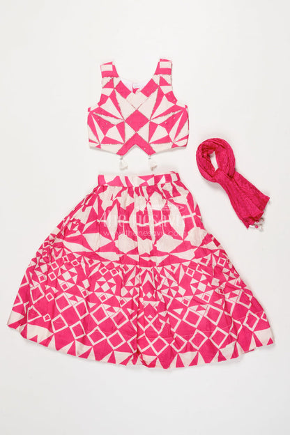 The Nesavu Girls Lehenga Choli Baby Girl Lehenga Choli for Festive Functions and Weddings Nesavu Nesavu baby girl lehenga choli weddings festive occasions printed modal silk