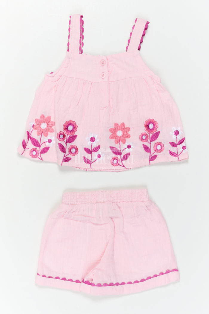 Baby Girl Muslin Co Ord Set for Summer Playtime and Outings