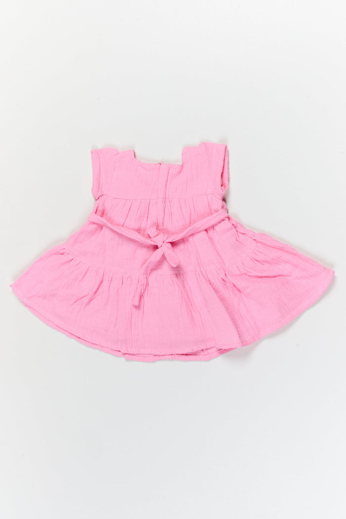 The Nesavu Baby Cotton Frocks Baby Girl Muslin Frock for Summer Playdates and Casual Outings Nesavu Nesavu baby girl muslin cotton frock for summer playdates and everyday comfort