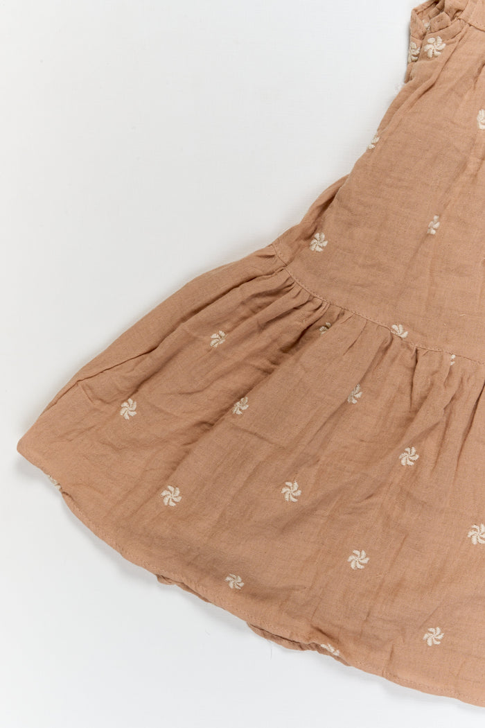 The Nesavu Girls Cotton Frock Baby Girl Muslin Frock with Embroidery for Gifting and Everyday Wear Nesavu Nesavu baby girl muslin cotton frock with embroidery – perfect for everyday comfort and gifting