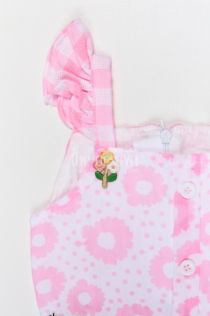 The Nesavu Baby Casual Sets Baby Girl Outfit Set for Summer Outings and Toddler Playtime Nesavu Nesavu baby girl cotton outfit set for toddler summer outings and playtime with digital print casual wear