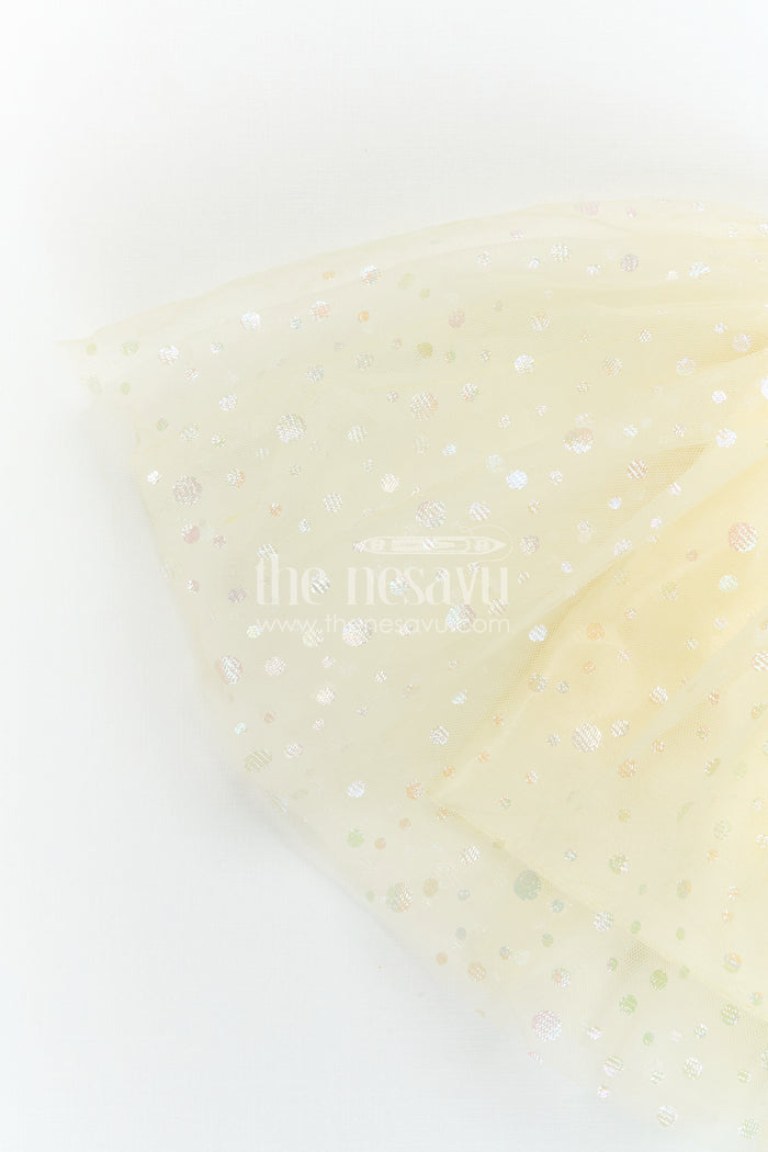 The Nesavu Girls Fancy Party Frock Baby Girl Party Frock for Birthdays and Evening Celebrations Nesavu Nesavu Baby Girl Party Frock For Birthdays And Evening Celebrations With Shimmer Bodice And Soft Net Flare