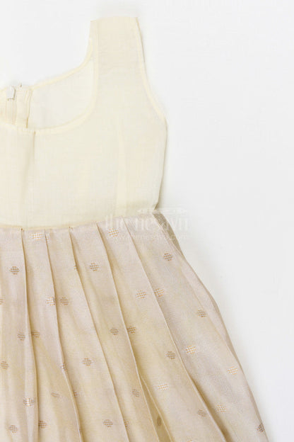 The Nesavu Pattu Pavadai Baby Girl Pattu Pavadai for Weddings and Festive Functions Nesavu Nesavu Baby Girl Pattu Pavadai Semi Banaras Silk Dress For Weddings And Festivals