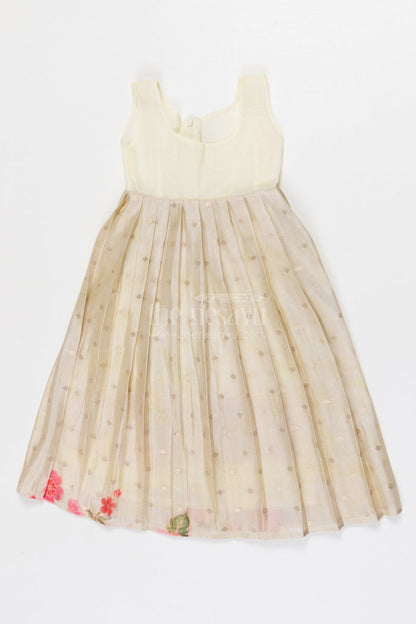 The Nesavu Pattu Pavadai Baby Girl Pattu Pavadai for Weddings and Festive Functions Nesavu Nesavu Baby Girl Pattu Pavadai Semi Banaras Silk Dress For Weddings And Festivals