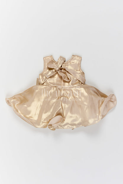 The Nesavu Girls Fancy Party Frock Baby Girl Sculpted Satin Frock for Receptions and Milestone Parties Nesavu Nesavu Baby Girl Sculpted Satin Frock For Receptions Milestone Parties And Elegant Family Celebrations
