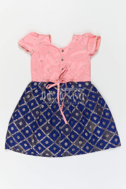 The Nesavu Silk Frock Baby Girl Silk Frock for Birthday Parties and Festive Outings Nesavu Nesavu Baby Girl Silk Frock With Banarasi Skirt For Birthdays And Festive Family Functions