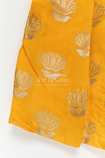 Baby Girl Silk Frock for Festive Celebrations and Ethnic Occasions