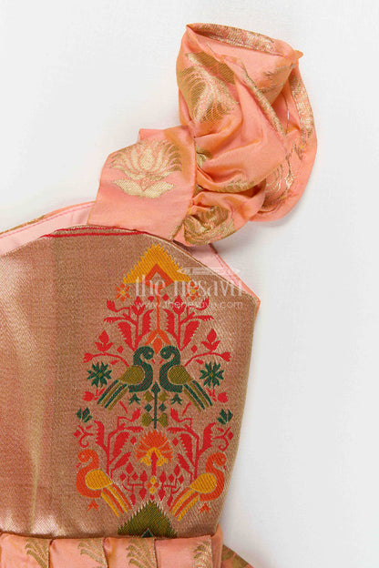 Baby Girl Silk Frock for Traditional Ceremonies and Festive Gatherings