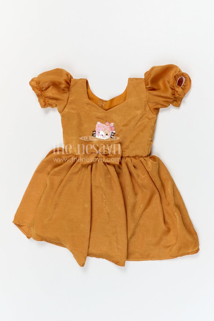 The Nesavu Girls Cotton Frock Baby Girl Velvet Frock for Birthdays and Party Wear Nesavu Nesavu baby girl velvet frock for birthdays and party wear with bow detail and comfortable flared design