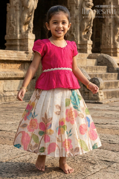 Baby Pattu Pavadai for Birthday Parties and Photo Sessions
