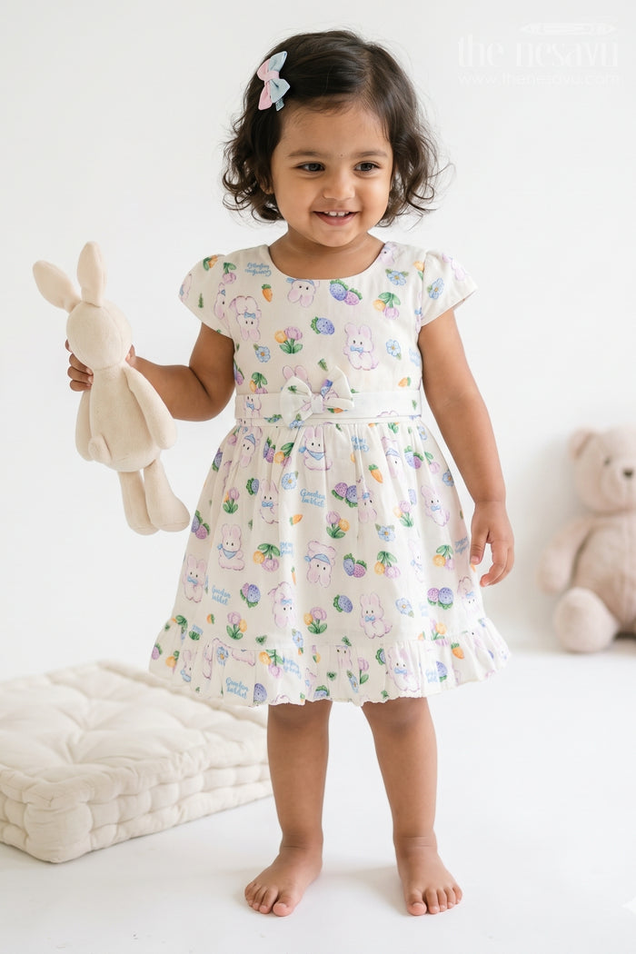 Baby Printed Frock for Garden Playdates