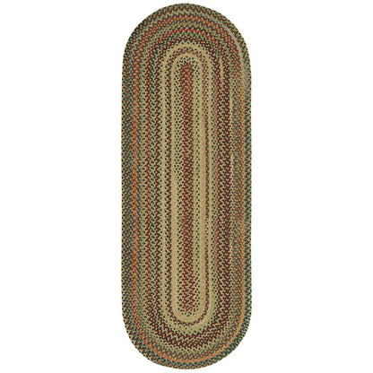 Bear Creek Wheat Braided Rug Oval image
