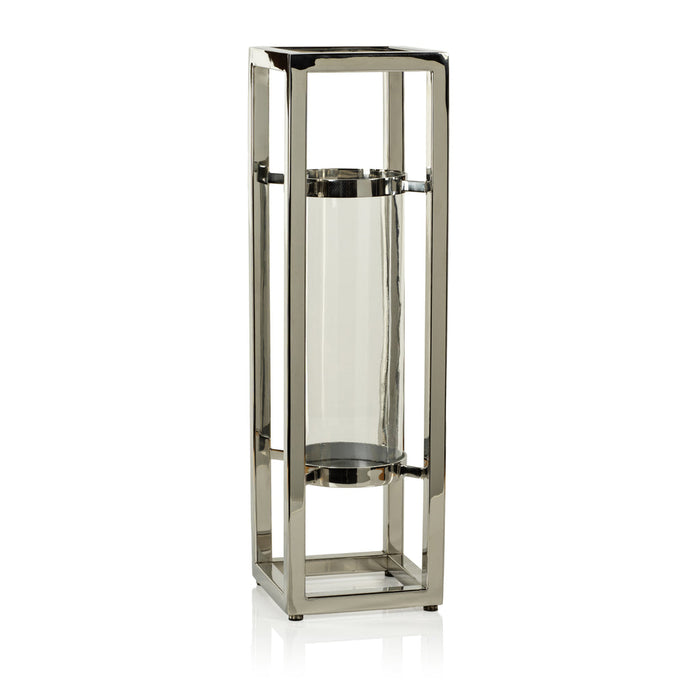 Beaufort Polished Steel Hurricane - Hurricane by Carlyle Avenue
