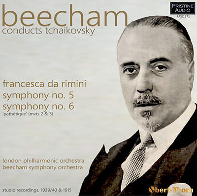 BEECHAM Tchaikovsky: Symphonies 5 & 6, Francesca da Rimini (1939/40, 1915) - PASC571 - CD