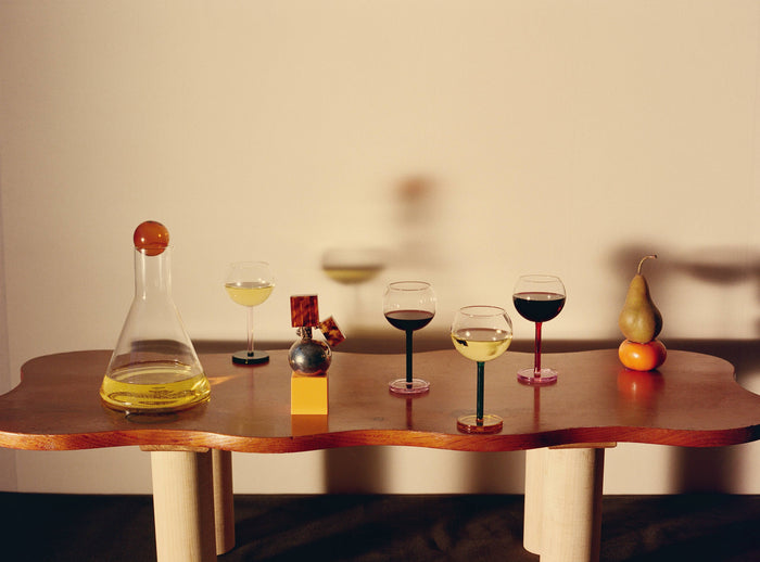 Bilboquet Wine Glasses, Golden Hour -  by Carlyle Avenue