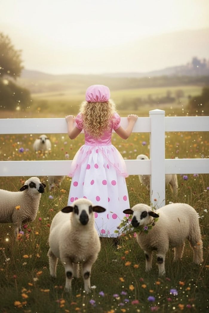 BO PEEP GOWN & BONNET SET