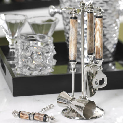 Bone Handle Bar Tool Set - Barware by Carlyle Avenue