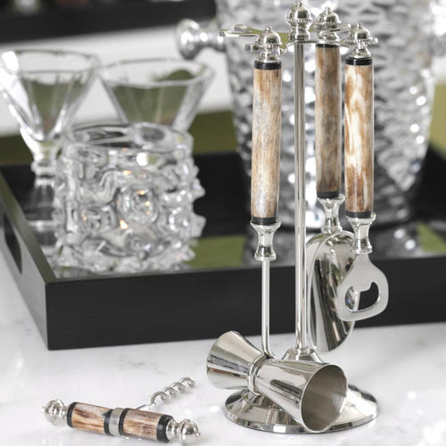 Bone Handle Bar Tool Set - Barware by Carlyle Avenue