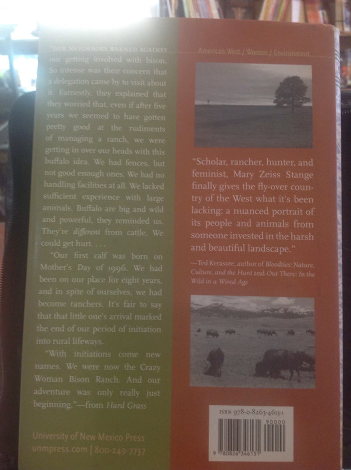BOOKS - Hard Grass:  Life on the Crazy Woman Bison Ranch