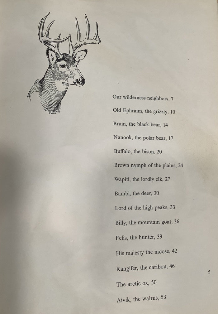 BOOKS - Hoofs, Claws and Antlers by Harold McCracken - Illustrated by Lee Ames
