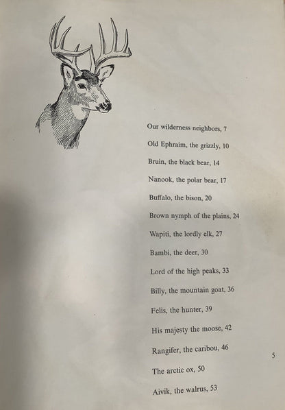 BOOKS - Hoofs, Claws and Antlers by Harold McCracken - Illustrated by Lee Ames
