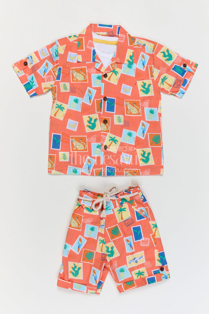 Boys Casual Co Ord Set for Summer Outings and Playtime