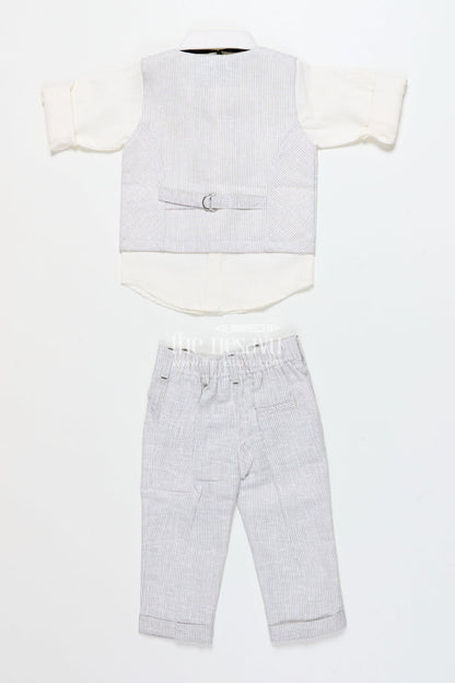 The Nesavu Boys Casual Set Boys Casual Set for Birthdays and Family Day Outings Nesavu Nesavu boys casual outfit printed jacket birthdays smart family outings