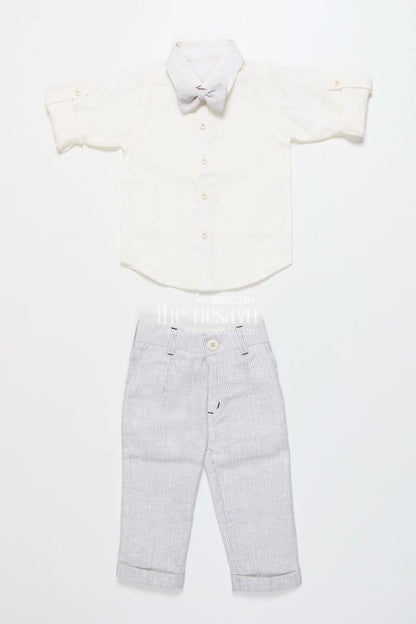 The Nesavu Boys Casual Set Boys Casual Set for Birthdays and Family Day Outings Nesavu Nesavu boys casual outfit printed jacket birthdays smart family outings
