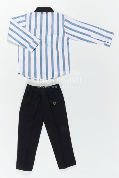 Boys Casual Shirt and Pants Set for Outings and Smart Everyday Wear
