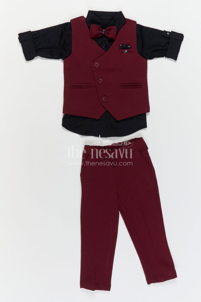 Boys Cotton Casual Set for Family Outings and Comfort Wear
