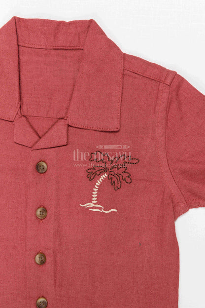 The Nesavu Boys Casual Set Boys Cotton Co Ord Set for Birthday Parties and Outings Nesavu Nesavu Boys Cotton Co Ord Set For Birthday Parties Casual Celebrations And Family Outings