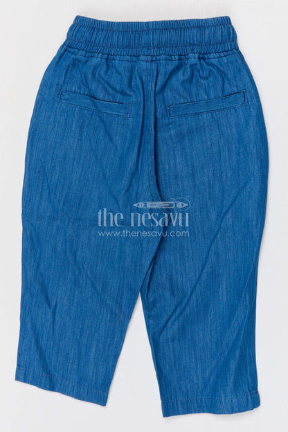 The Nesavu Boys Pant Boys Cotton Pants for School and Everyday Active Wear Nesavu Nesavu boys cotton pants for school and everyday wear breathable kids drawstring waist casual pants