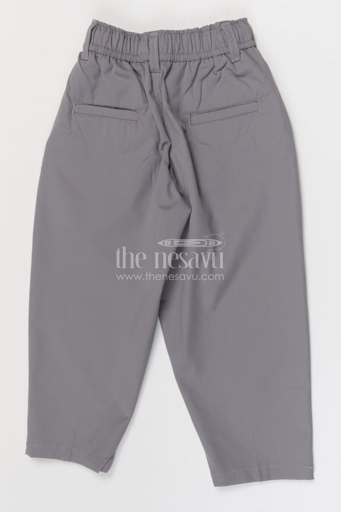 The Nesavu Boys Pant Boys Cotton Pants for School and Everyday Comfort Nesavu Nesavu boys cotton twill pants for school and everyday casual kids wear