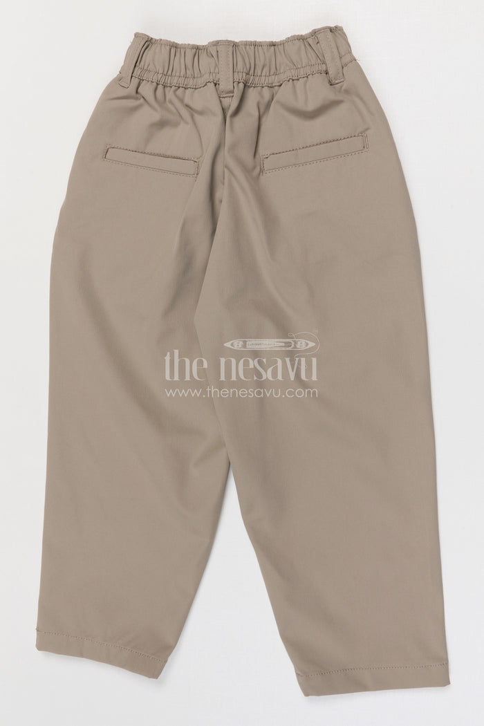 The Nesavu Boys Pant Boys Cotton Pants for School Uniforms and Everyday Wear Nesavu Nesavu boys cotton twill pants comfortable school uniform and casual kids wear