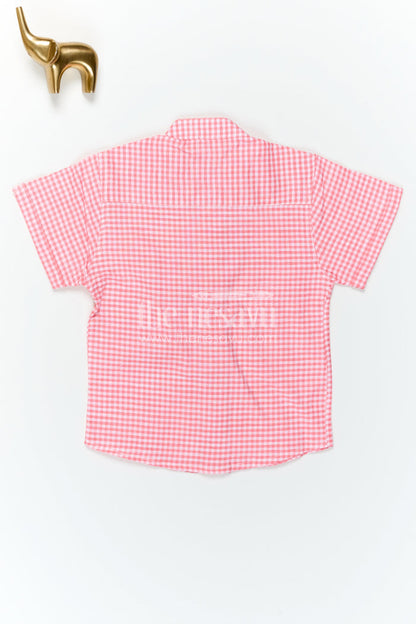 The Nesavu Boys Cotton Shirt Boys Cotton Shirt for Casual Outings and Daily Wear Nesavu Nesavu Boys Cotton Checked Shirt For Casual Outings And Daily Wear With Breathable Comfortable Fabric