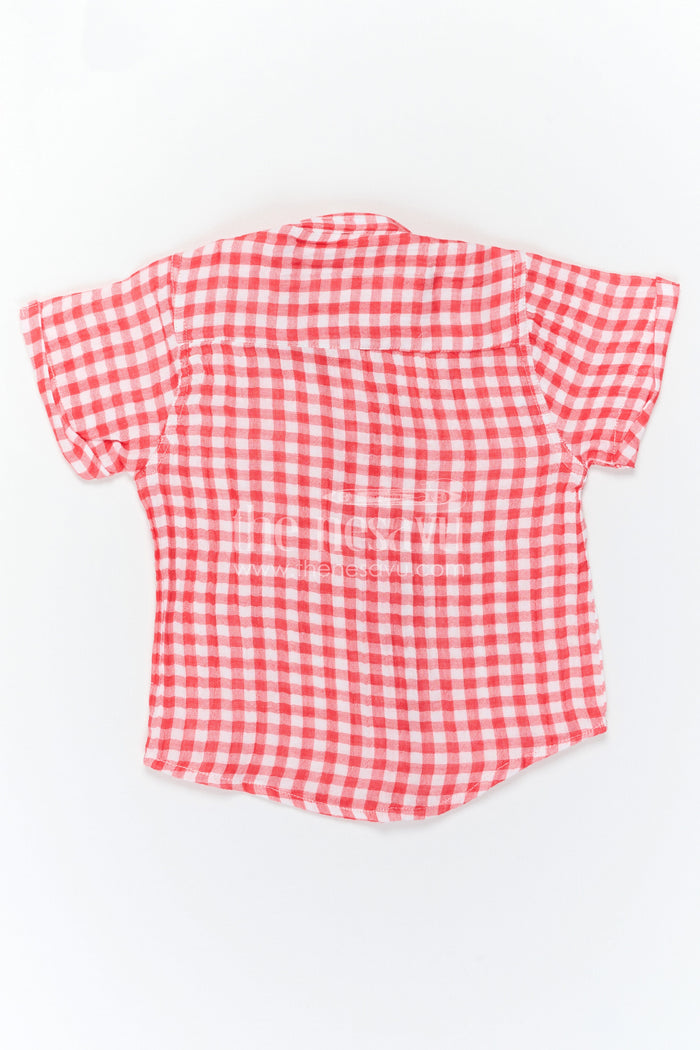 The Nesavu Boys Cotton Shirt Boys Cotton Shirt for Casual Outings and Everyday Comfort Nesavu Nesavu Boys Cotton Checked Shirt For Casual Outings And Everyday Wear With Breathable Comfortable Fabric