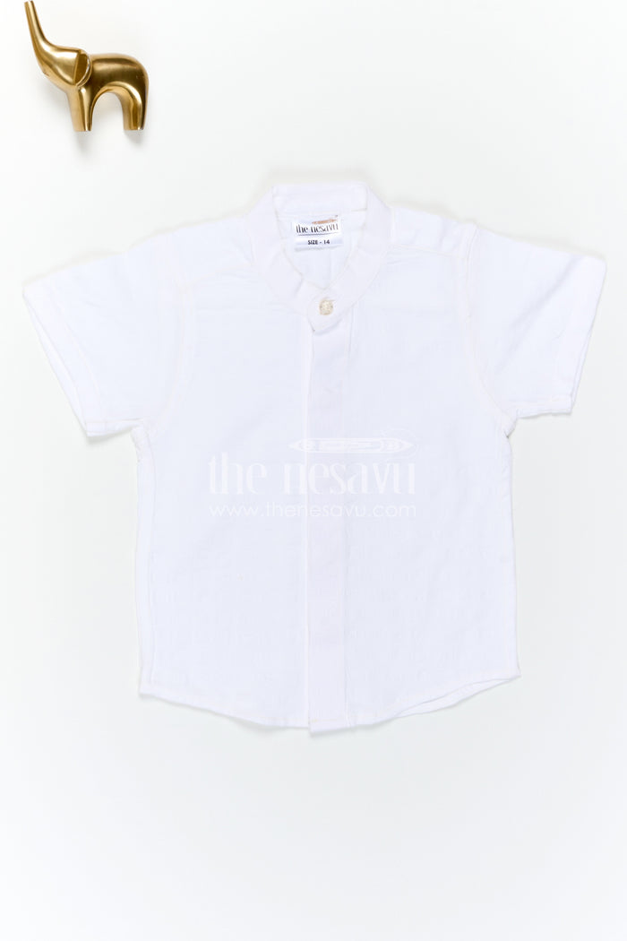 The Nesavu Boys Cotton Shirt Boys Cotton Shirt for Daily Wear and All Day Comfort Nesavu Nesavu Boys Seersucker Cotton Shirt For Daily Wear And Summer Comfort With Breathable Lightweight Fabric