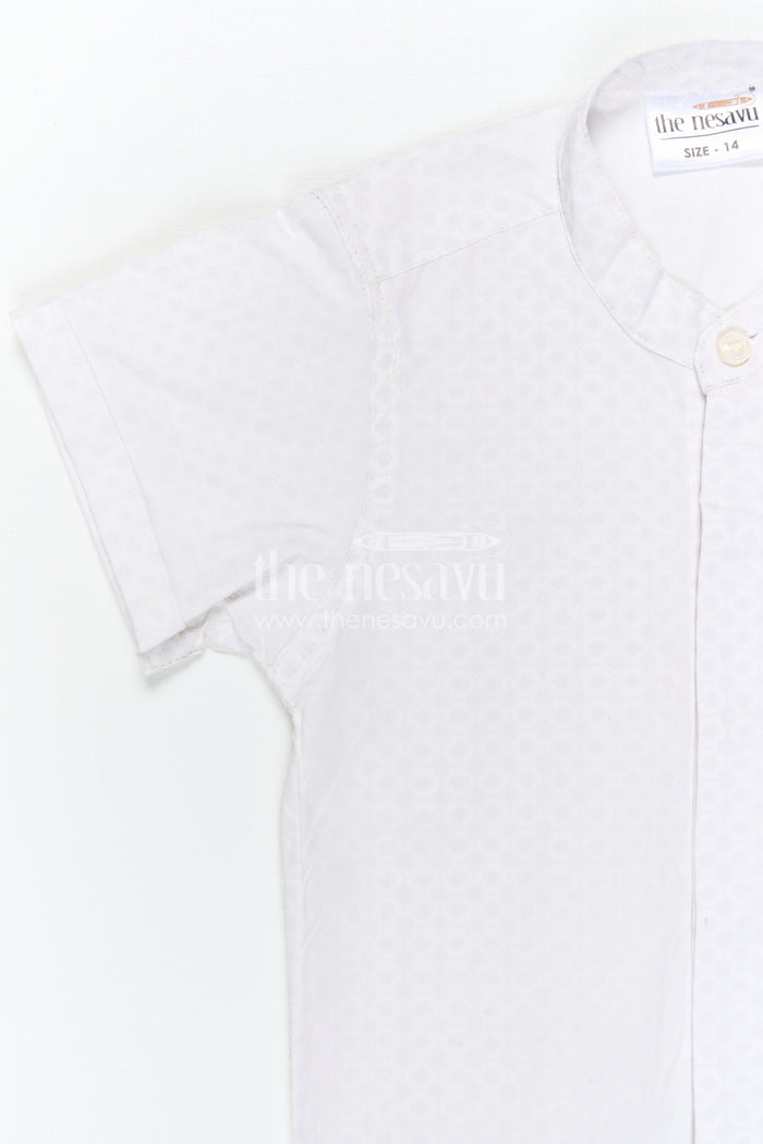 The Nesavu Boys Cotton Shirt Boys Cotton Shirt for Daily Wear and Comfortable Outings Nesavu Nesavu Boys Cotton Shirt For Daily Wear And Casual Outings With Breathable Comfortable Fabric